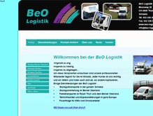 Tablet Screenshot of beo-logistik.ch